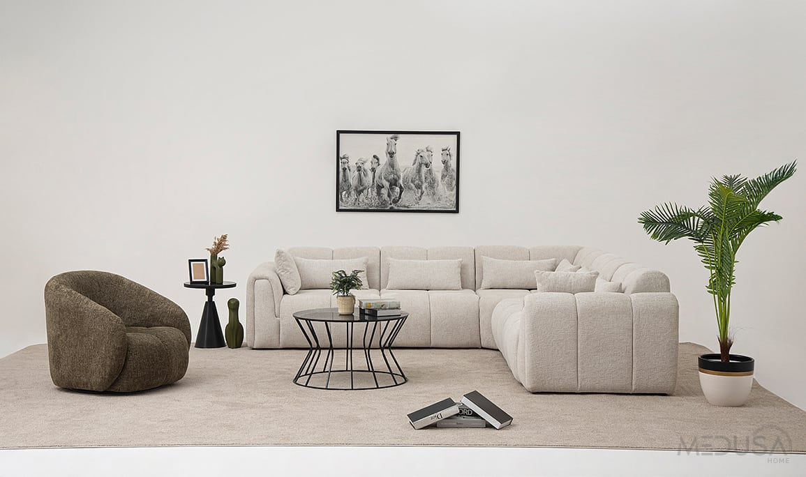 Medusa Home Mobilya - Pufi Plus Köşe Takımı