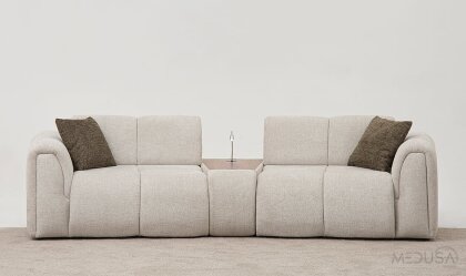 Medusa Home Mobilya - Pufi Plus Üçlü Koltuk