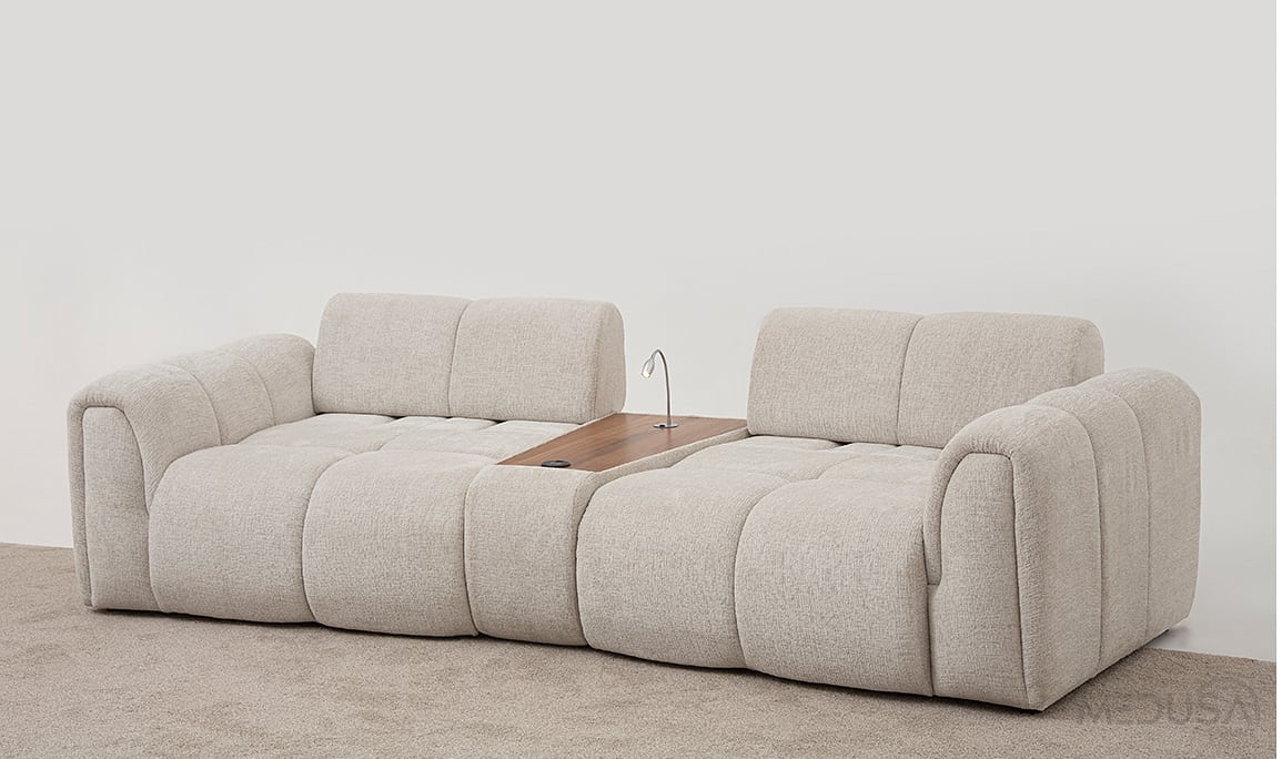Medusa Home Mobilya - Pufi Plus Üçlü Koltuk