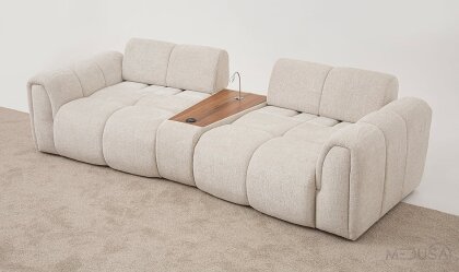 Medusa Home Mobilya - Pufi Plus Üçlü Koltuk