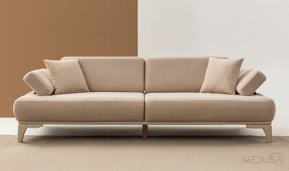 Medusa Home - Pulse Krem Üçlü Koltuk Medusa Home - Pulse Krem Üçlü Koltuk