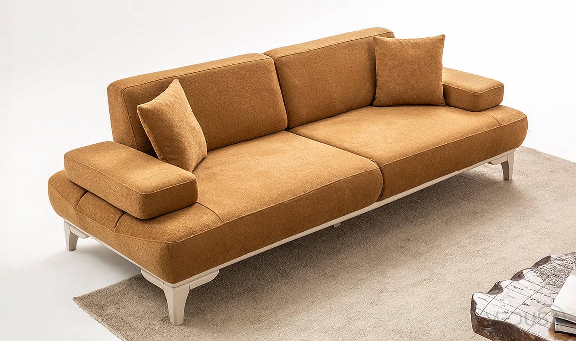 Medusa Home Mobilya - Pulse Taba Üçlü Koltuk