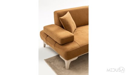 Medusa Home Mobilya - Pulse Taba Üçlü Koltuk
