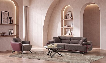 Medusa Home Mobilya - Puma Mürdüm Koltuk Takımı
