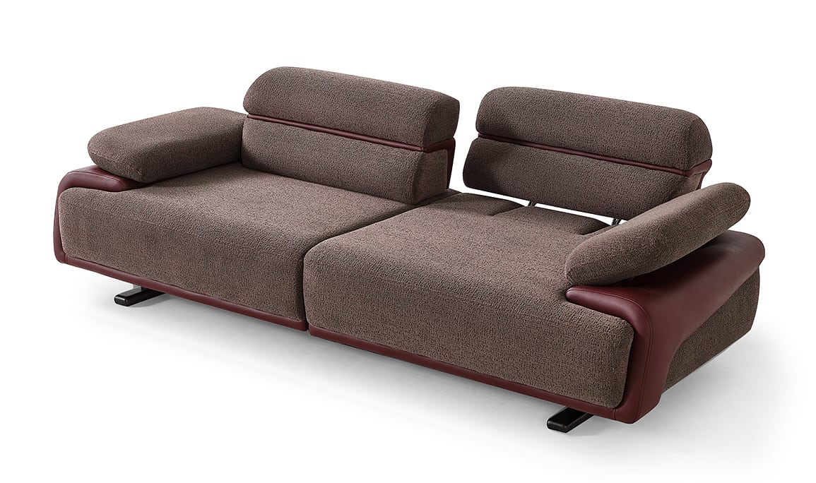 Medusa Home Mobilya - Puma Mürdüm Üçlü Koltuk