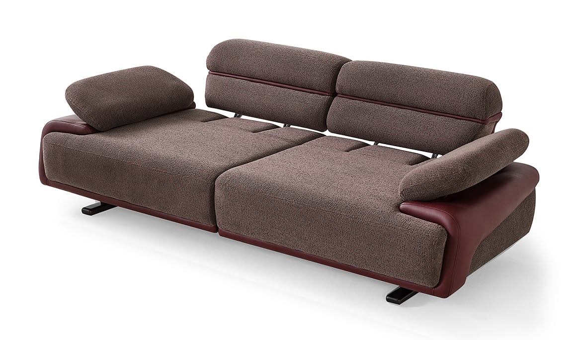 Medusa Home Mobilya - Puma Mürdüm Üçlü Koltuk