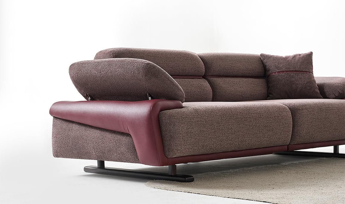 Medusa Home Mobilya - Puma Mürdüm Üçlü Koltuk
