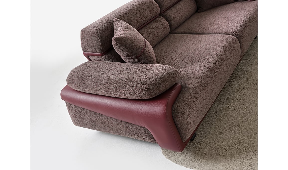 Medusa Home Mobilya - Puma Mürdüm Üçlü Koltuk