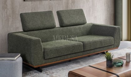 Medusa Home Mobilya - Quarter Üçlü Koltuk Yeşil