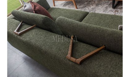 Medusa Home Mobilya - Quarter Üçlü Koltuk Yeşil