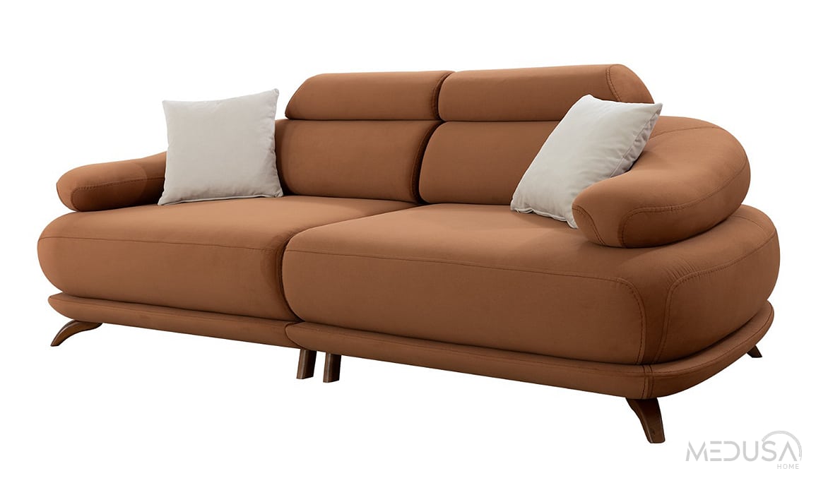 Medusa Home Mobilya - Ramess Tarçın Üçlü Koltuk