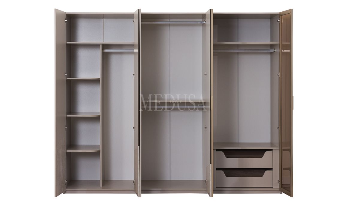 Medusa Home Mobilya - Rams 6 Kapılı Gardırop Aynalı