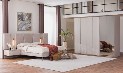 Medusa Home Mobilya - Rams 6 Kapılı Gardırop Aynalı