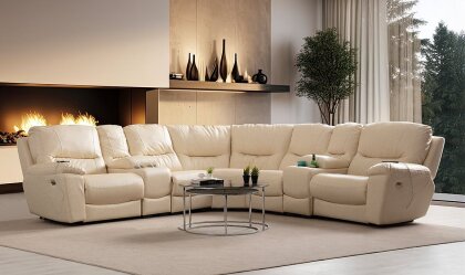 Medusa Home - Ravella Motorlu Deri Köşe Takımı Medusa Home - Ravella Motorlu Deri Köşe Takımı