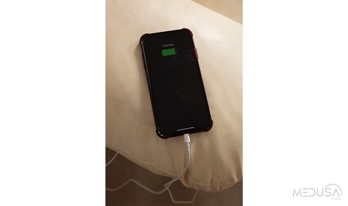 Medusa Home Mobilya - Ravella Motorlu Deri Köşe Takımı