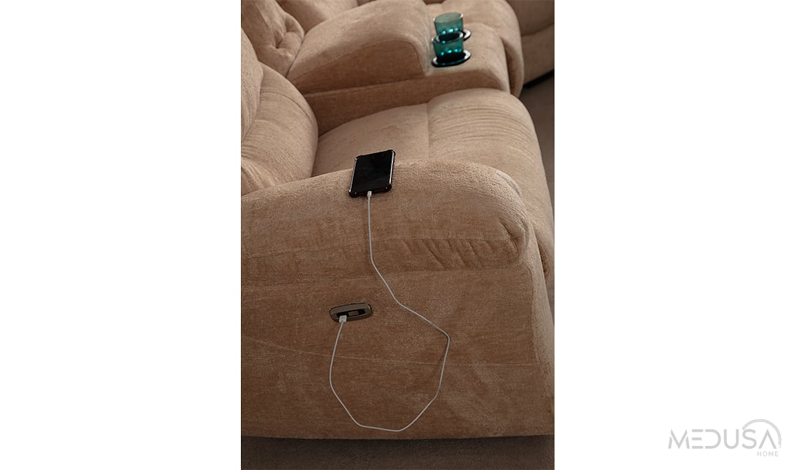 Medusa Home Mobilya - Ravella Motorlu Köşe Takımı