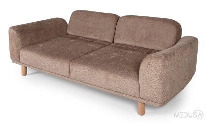 Medusa Home Mobilya - Raven Bohem Kahve Üçlü Koltuk