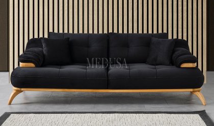 Medusa Home - Relax Rio Üçlü Koltuk Siyah Medusa Home - Relax Rio Üçlü Koltuk Siyah