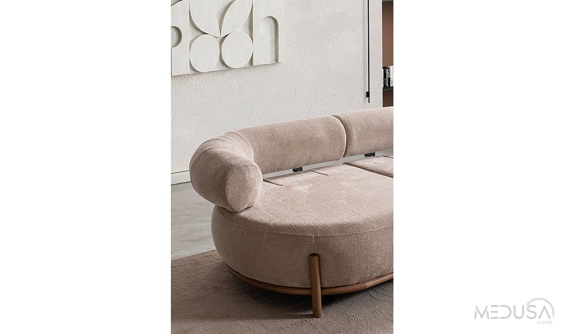 Medusa Home Mobilya - Retro Üçlü Koltuk