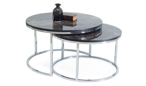 Medusa Home - Riga Black Orta Sehpa Medusa Home - Riga Black Orta Sehpa