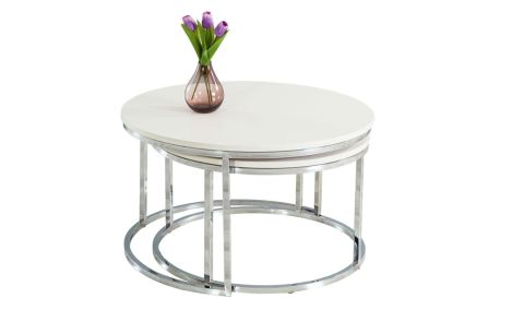 Medusa Home - Riga White Orta Sehpa Medusa Home - Riga White Orta Sehpa