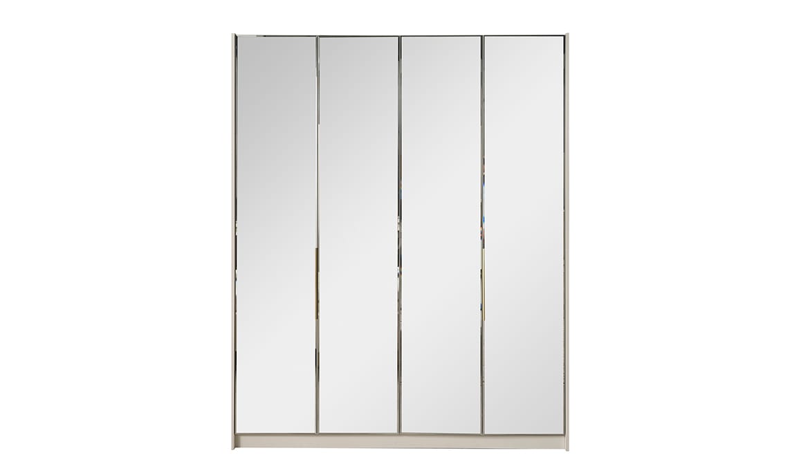 Medusa Home Mobilya - Riox 6 Kapaklı Gardırop 4 Kapı Aynalı