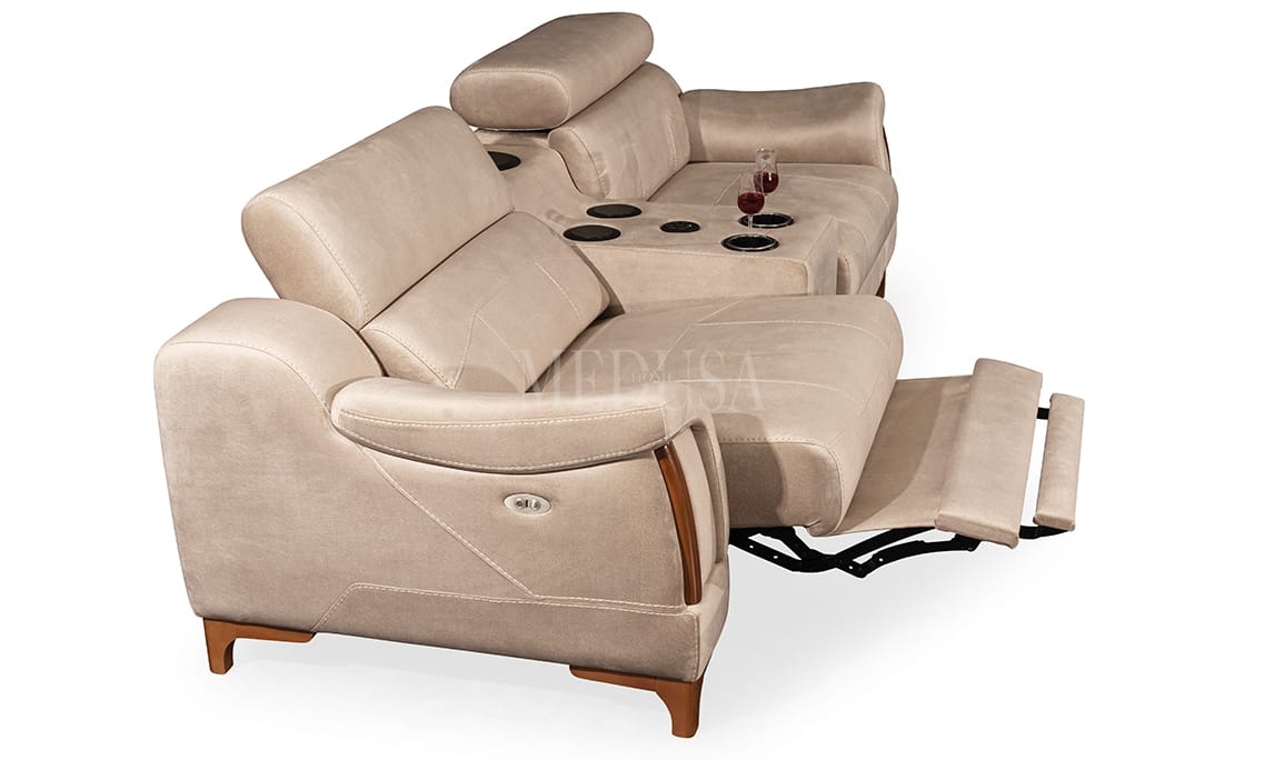 Medusa Home Mobilya - Rio Evo Tv Modlu Üçlü Koltuk