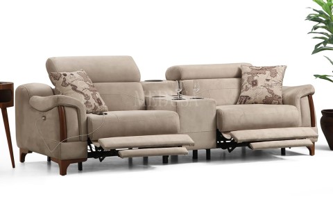 Medusa Home Mobilya - Rio Evo Tv Modlu Üçlü Koltuk