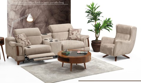 Medusa Home Mobilya - Rio Evo Tv Modlu Üçlü Koltuk