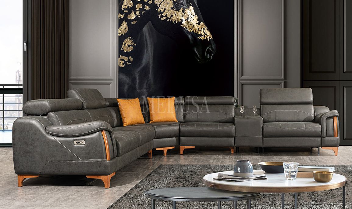 Medusa Home Mobilya - Rio Zen Motorlu Köşe Takımı