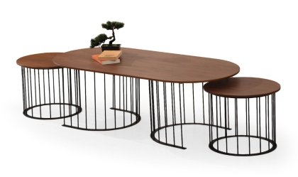 Medusa Home - Ripa Ceviz Orta Sehpa Medusa Home - Ripa Ceviz Orta Sehpa