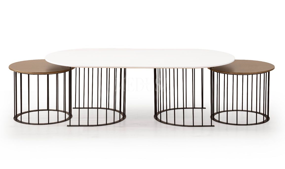 Medusa Home Mobilya - Ripa Pirinç Orta Sehpa