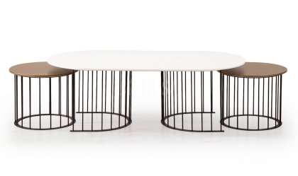 Medusa Home Mobilya - Ripa Pirinç Orta Sehpa