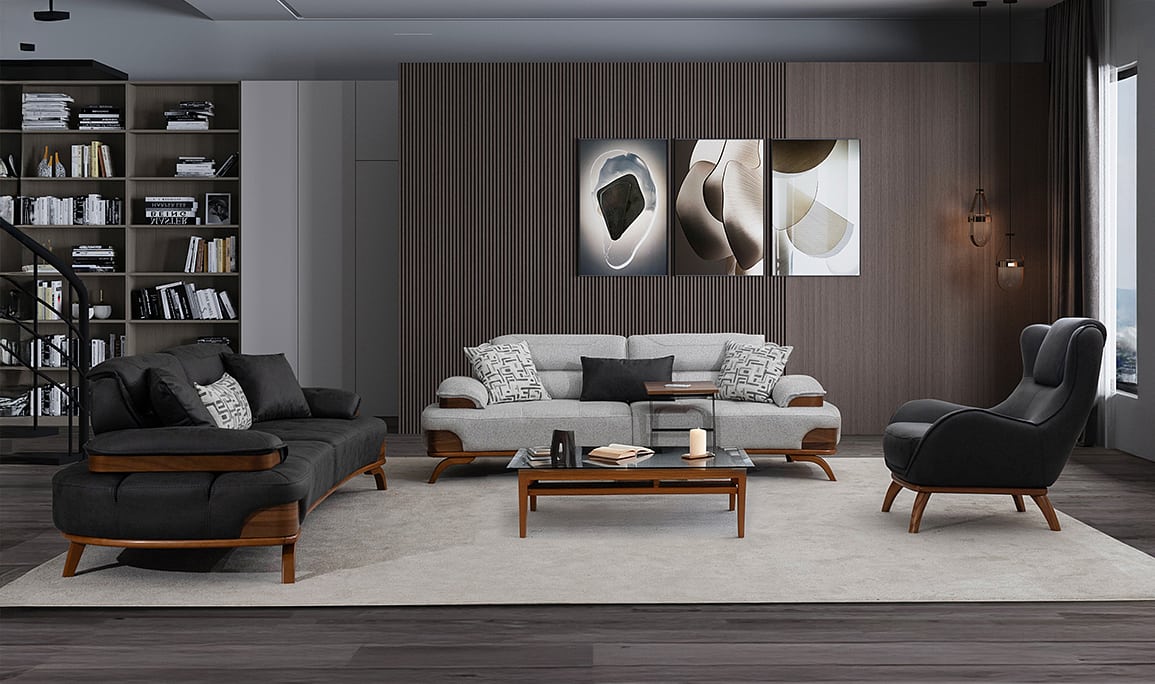 Medusa Home Mobilya - Rivo Blanc Koltuk Takımı