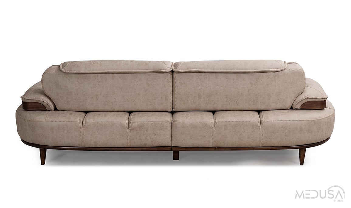 Medusa Home Mobilya - Rivo Kahve Üçlü Koltuk