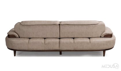 Medusa Home Mobilya - Rivo Kahve Üçlü Koltuk