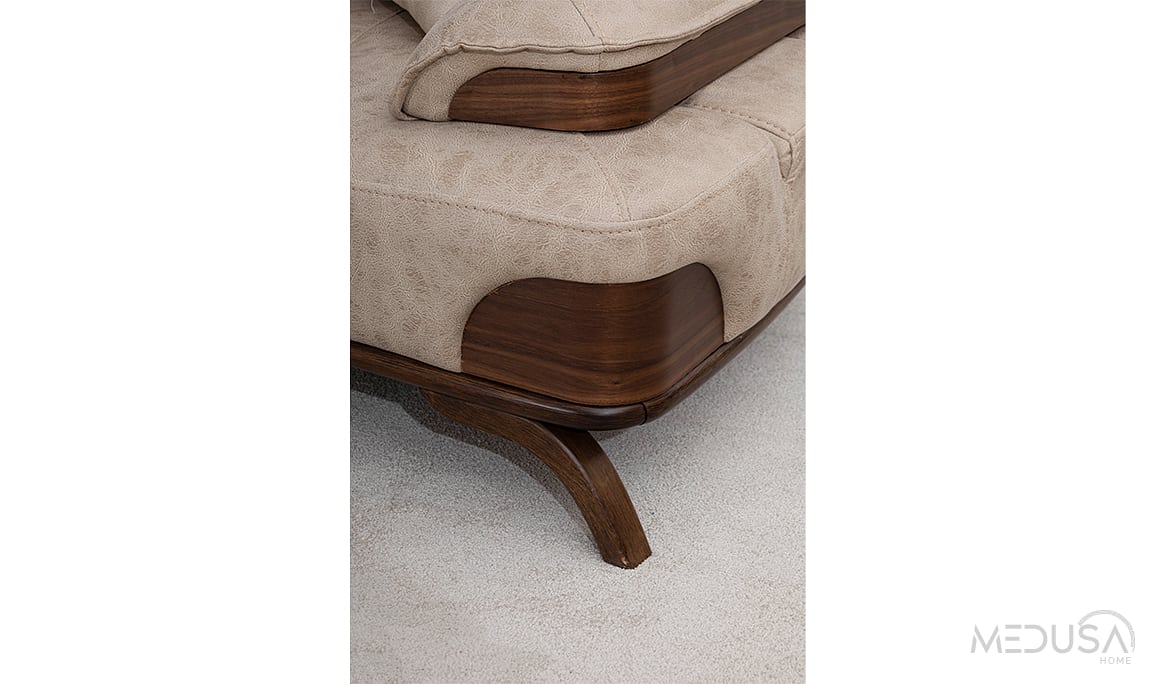 Medusa Home Mobilya - Rivo Kahve Üçlü Koltuk