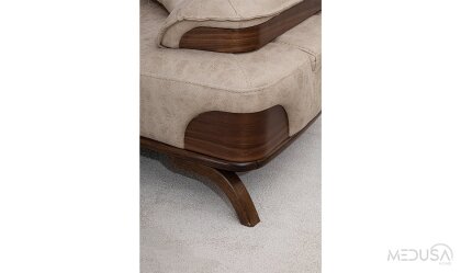 Medusa Home Mobilya - Rivo Kahve Üçlü Koltuk