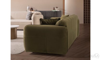 Medusa Home Mobilya - Rocco Yeşil Üçlü Koltuk