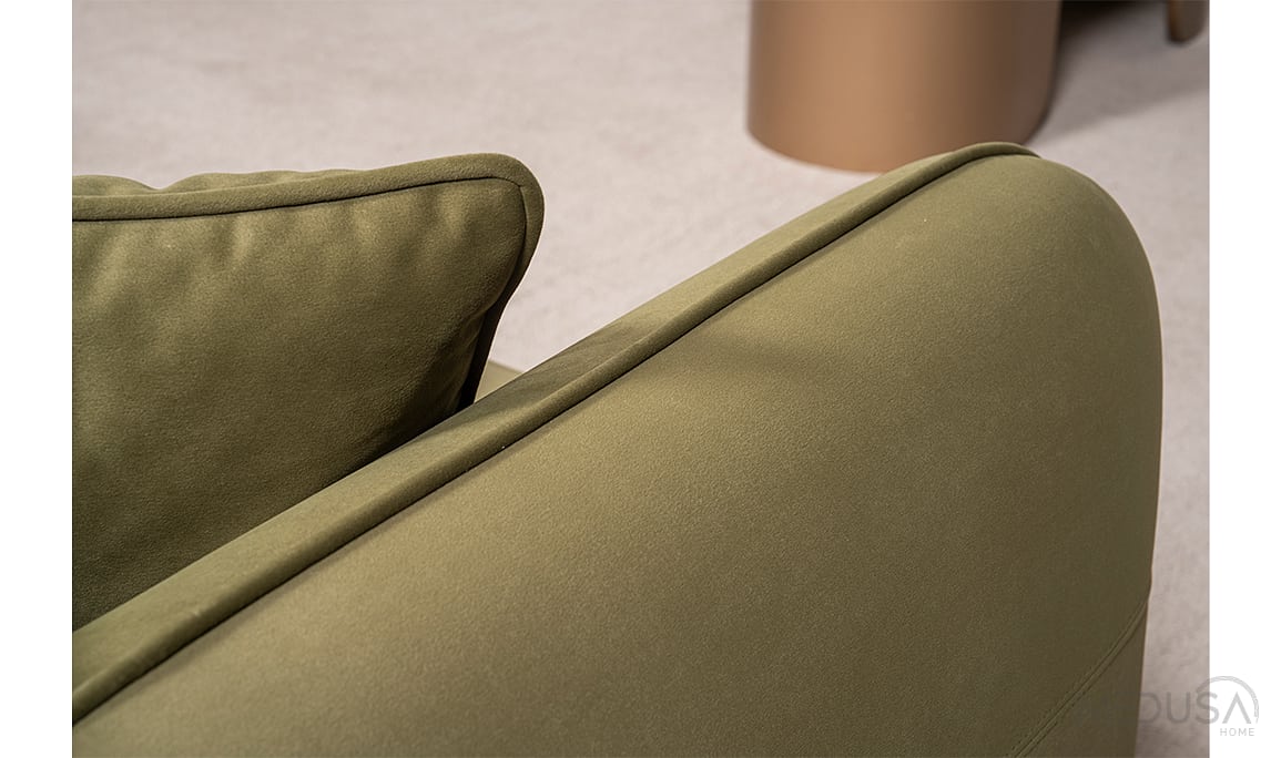 Medusa Home Mobilya - Rocco Yeşil Üçlü Koltuk