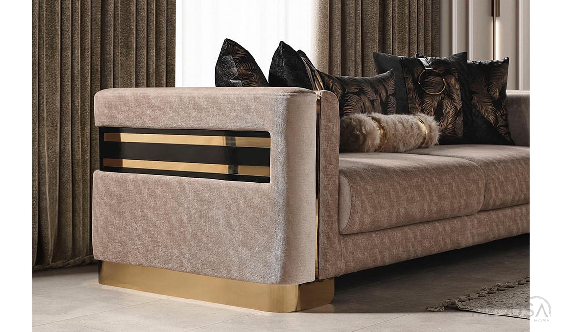 Medusa Home Mobilya - Rolex Luxury Üçlü Koltuk