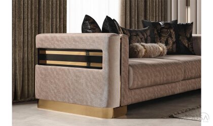 Medusa Home Mobilya - Rolex Luxury Üçlü Koltuk