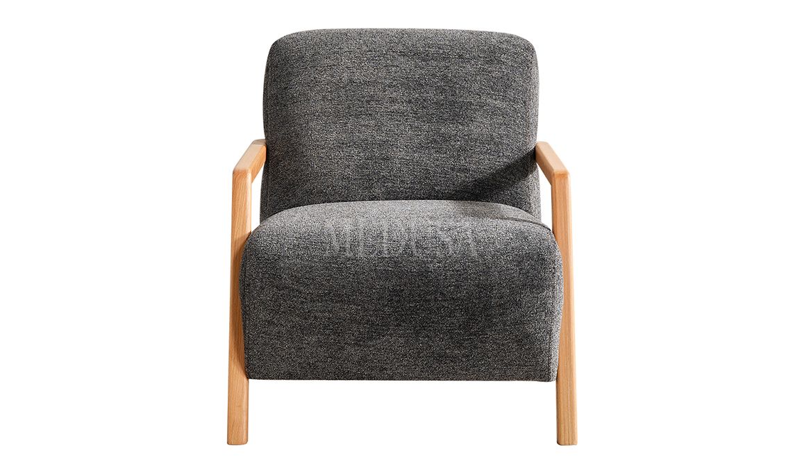 Medusa Home Mobilya - Rolexa Ahşap Antrasit Berjer