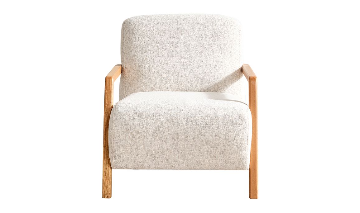 Medusa Home Mobilya - Rolexa Ahşap Beyaz Berjer