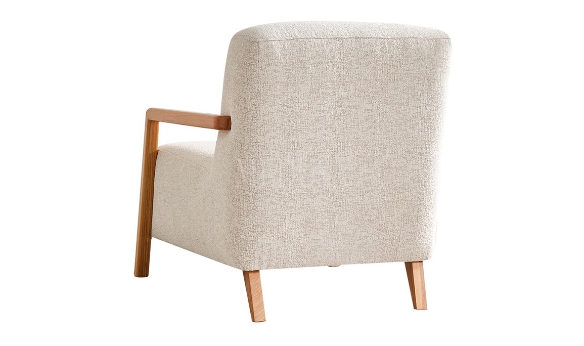 Medusa Home Mobilya - Rolexa Ahşap Beyaz Berjer