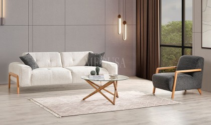 Medusa Home Mobilya - Rolexa Ahşap Koltuk Takımı