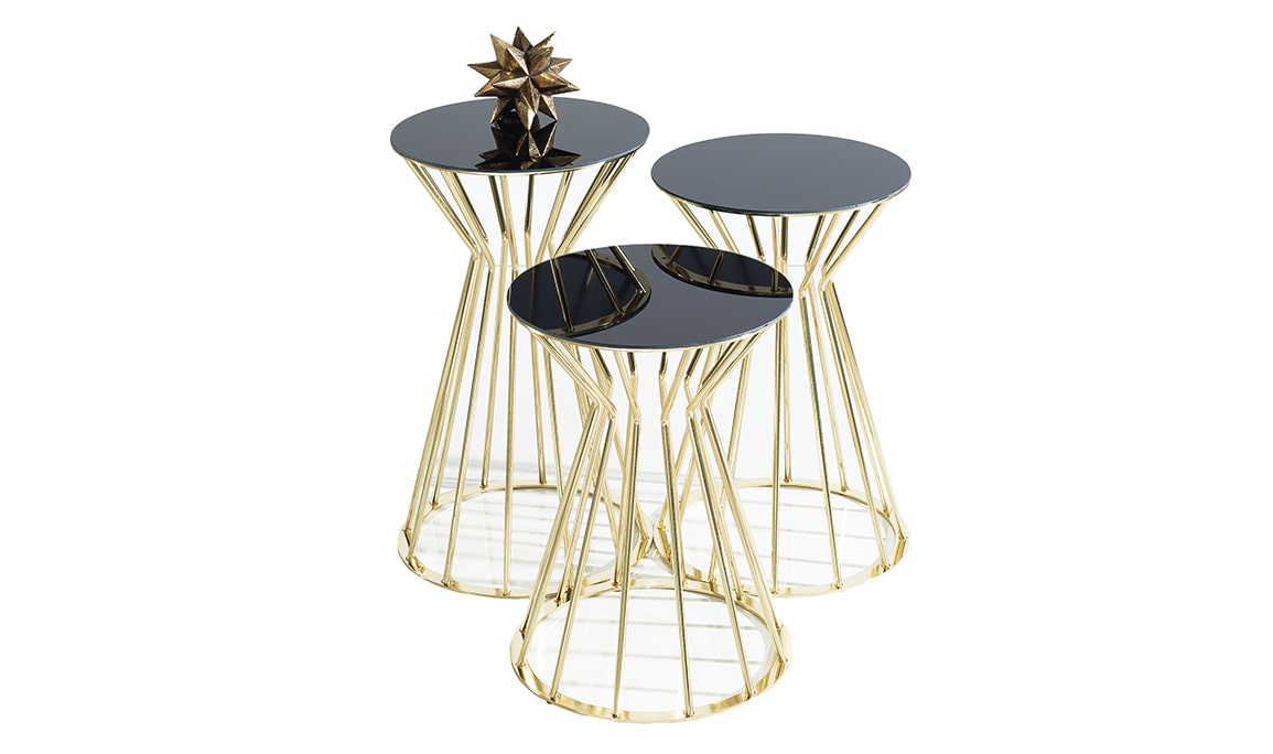 Medusa Home Mobilya - Roma Gold Zigon Sehpa