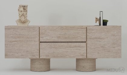 Medusa Home Mobilya - Roma Traverten Yemek Odası