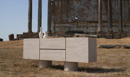 Medusa Home Mobilya - Roma Traverten Yemek Odası