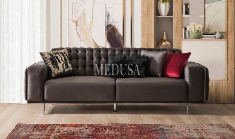 Medusa Home - Romel Üçlü Koltuk 01 Metal Ayak Medusa Home - Romel Üçlü Koltuk 01 Metal Ayak